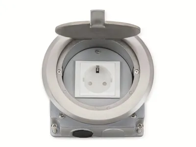 Immagine prodotto di Presa da incasso a pavimento LEDmaxx, 2000 W, 230 V, 14,6 x 12 cm