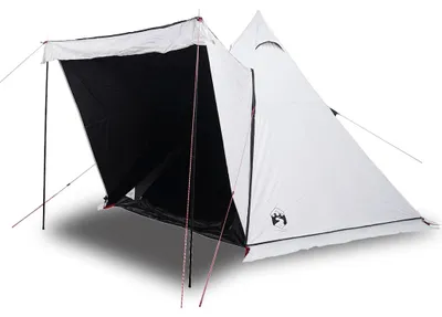 Produktbild von vidaXL Tipi-Familienzelt 6 Personen Weiß Verdunkelt Wasserdicht