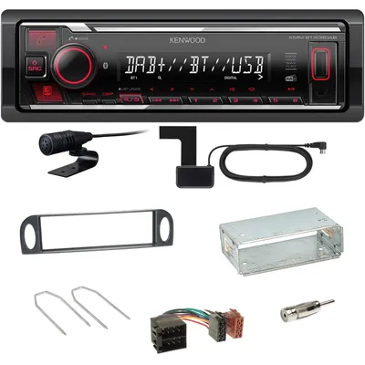 Produktbild von Kenwood KMM-BT408DAB Bluetooth Digitalradio Einbauset für Citroen C5 bis 07/2004