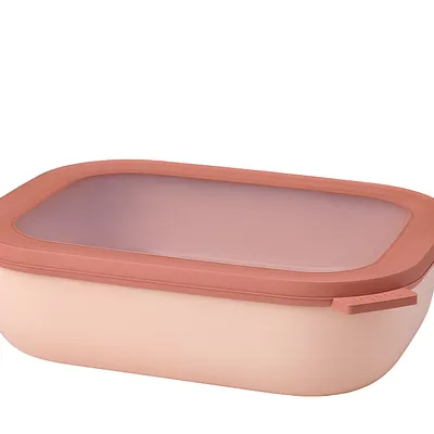 Produktbild von Mepal - Cirqula Vorratsdose Multi Schüssel & Schalen Rechteckig - Aufbewahrungsbox & Frischhaltedosen mit Deckel - 2000 ml - Nordic Blush