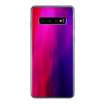 Produktbild von MuchoWow® Handyhülle Schutzhülle Hülle für Samsung Galaxy S10 Färben - Rosa - Lila - Abstrakt Silikon Softcase Handy Hülle - Handytasche