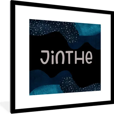 Produktbild von MuchoWow® Gerahmtes Poster Jinthe - Pastell - Mädchen 40x40 cm - Poster mit Schwarzem Bilderrahmen Wandposter Rahmen Foto Bilder - Poster - Plakat im Rahmen