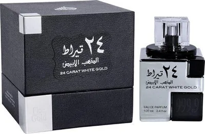 Image de Lattafa 24 Carat White Gold eau de parfum unisexe 100 ml