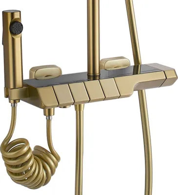 Produktbild von Sprchový set s termostatom Rea ROB Brush Gold