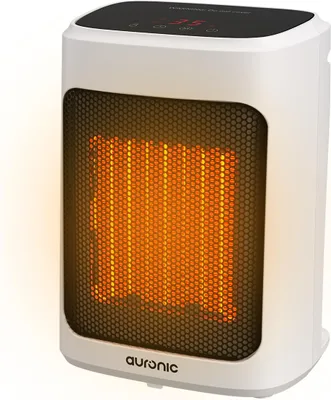 Produktbild von Auronic Heizlüfter - 2000W – Keramik-Heizlüfter mit einstellbarem Thermostat und Timer - 3 Wärmestufen - Elektroheizung - Tragbar – Weiß