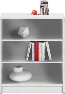 Produktbild von Bücherregal - weiß - 72 x 86 cm - 2 Einlegeböden