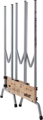 Produktbild von wolfcraft GmbH 5121000, Holzscheitträger, Metall, Holz, Schwarz, Grau, Holz, 150 kg, 700 mm, 675 mm