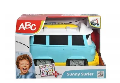 Produktbild von Bus Dickie Sunny Surfer Bus 25 cm mit Aufklebern | 2 Stk