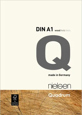 Produktbild von nielsen Holz Bilderrahmen Quadrum, 59,4x84,1 cm (A1), Weiß deckend