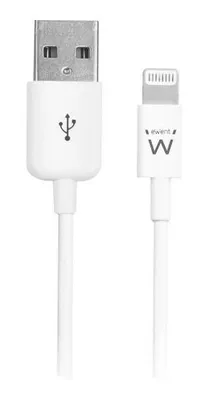 Produktbild von Ewent EW9902, 2 m, Lightning, USB A, Weiß, Gerade, Gerade