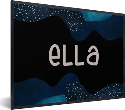 Produktbild von MuchoWow® Gerahmtes Poster Ella - Pastell - Mädchen 80x60 cm - Poster mit Schwarzem Bilderrahmen Wandposter Rahmen Foto Bilder - Schwarzem - Mit Gestell