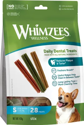 Obrázek produktu pro Whimzees WHZ316EU, Pamlsky, Pes, Dospělý jedinec, 420 g, Bezlepkový, Bez cukru