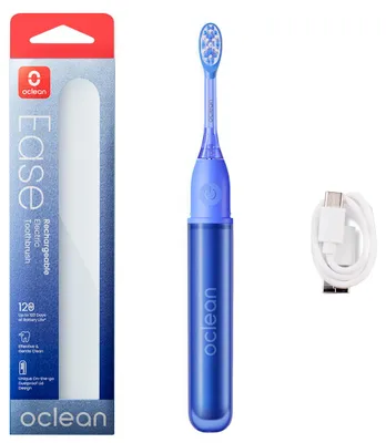 Produktbild von Oclean Ease, Erwachsener, Vibrierende Zahnbürste, Tiefenreinigung, Sensibel, 66000 Bewegungen pro Minute, Blau, 2 min, 30 sec