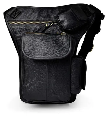 Image de Sacoche pour homme en cuir véritable, noire, dimensions 28x7x17cm, modèle 3106 A2