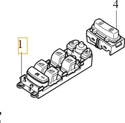 Produktbild von VOLVO S80 V70 XC70 OE Fensterhebersteuergerät