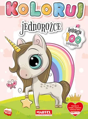 Obrázok produktu pre Kolorowanka dla dzieci Jednorożce rozwijająca kreatywność