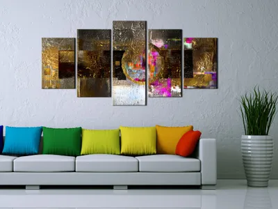 Zdjęcie produktu dla Obraz akustyczny Abstrakcja 200x100 cm Obrazy Pianka akustyczna Wysokowydajny pochłaniacz dźwięku Izolacja akustyczna Płótno 5 szt Fototapeta Akustyka pomieszczenia Izolacja akustyczna a-A-0228-b-m