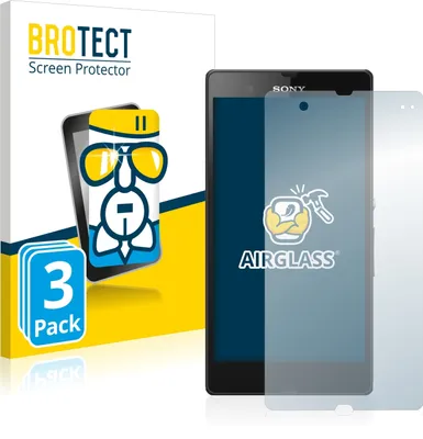 Produktbild von 3x BROTECT Schutzglas für Sony Xperia Z C6602 C6603 Schutzfolie Panzer Folie Glas Display Schutz klar