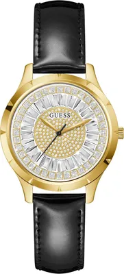 Produktbild von Guess GW0299L2 Damen-Armbanduhr, Edelstahl-Gehäuse, Leder-Armband