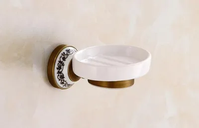 Produktbild von Msanit RETRO Wandseifenschale Messing Altgold