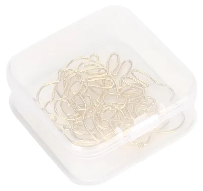 Obrázok produktu pre 20 ks sponiek v tvare zajačika, zlaté, v tvare zvieratiek, roztomilé sponky na kancelárske dokumenty
