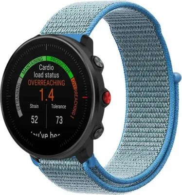 Produktbild von Strap-it Polar Vantage M Nylonarmband (Blau)