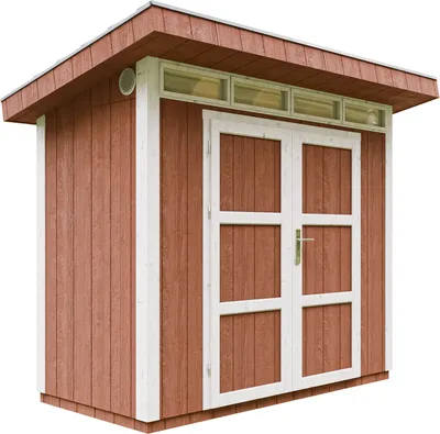 Obrázok produktu pre Kvalitný záhradný prístrešok 3m²/L161xŠ294xV239 cm - Timbela M901A-REDWOOD RED RED
