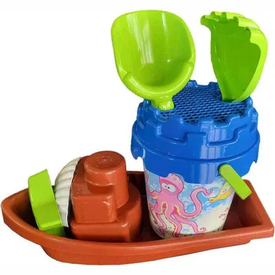 Image de OA Garniture de seaux avec bateau, 7 pièces