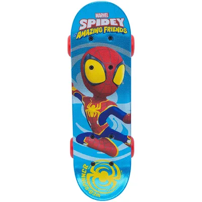 Productafbeelding van Spiderman 17-inch skateboard – Duurzaam kinder skateboard met PVC-wielen en PP-trucks