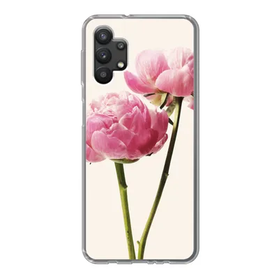 Produktbild von MuchoWow® Handyhülle Schutzhülle Hülle für Samsung Galaxy A32 5G Blumen - Blüte - Rosa Silikon Softcase Handy Hülle - Softcase