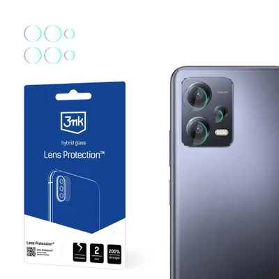 Produktbild von 3mk Hybridglas Lens Protection für Redmi Note 12 Pro Kamera Objektiv Kameralinse 0,16mm 6H (4 Stück)