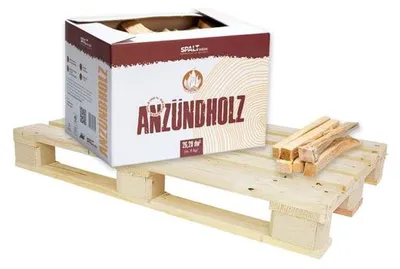 Produktbild von Anzündholz Fichtenholz 288 kg auf Palette – leicht entflammbar für Kamin und Grill