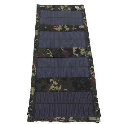 Obrázek produktu pro Přenosný solární panel, USB solární panel, nabíječka solárních panelů, flexibilní solární panel, skládací 10W solární panel, nabíječka solárních článků
