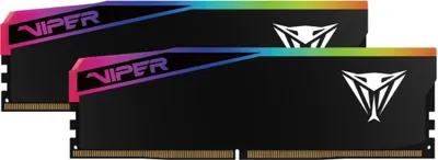 Produktbild von DIMM 32 GB DDR5-6000 (2x 16 GB) Dual-Kit (schwarz, VEUR532G6028K, Viper Elite 5 Ultra RGB, INTEL XMP, AMD EXPO)