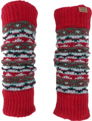 Produktbild von Wollstulpen aus Nepal, Beinstulpen mit Muster - Rot, Uni, Wolle, Socken & Beinstulpen