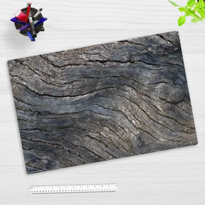 Produktbild von Schreibtischunterlage für Kinder und Erwachsene – „alter Baum graue Rinde“ – 60 x 40 cm – aus Premium Vinyl – Germany