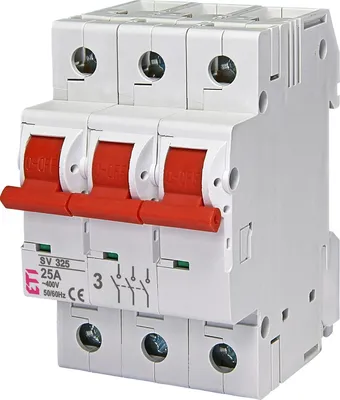 Immagine prodotto di Sezionatore modulare 25A 3P 400V SV325 002423322 / T1DE