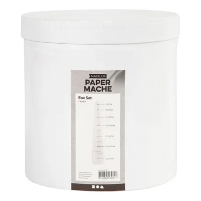 Image de Boîtes rondes blanches, 7pcs.