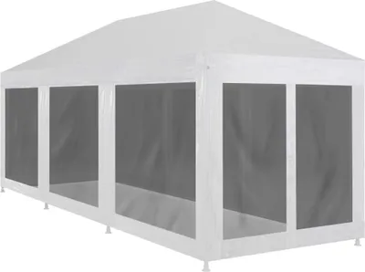 Produktbild von The Living Store Partyzelt mit 8 Mesh-Seitenwänden 9 x 3 m
