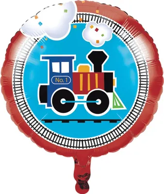 Produktbild von Creative Party - Folienballon "All Aboard Train" - Folie SG35867 (Einheitsgröße) (Bunt)