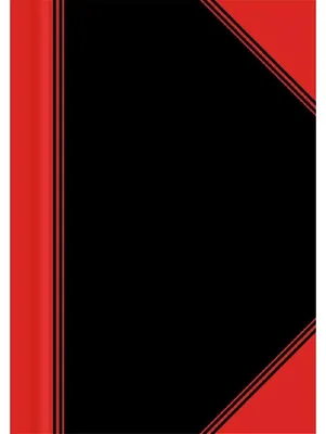 Produktbild von Bantex 100302822, Einfarbig, Schwarz, Rot, A7, 96 Blätter, 70 g/m², Taschenbuch