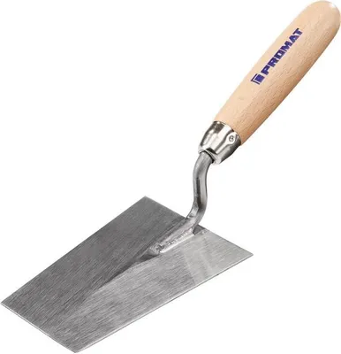 Produktbild von Berner Putzkelle L.120mm B.80mm gehärtet,m.Buchenholzheft STA PROMAT