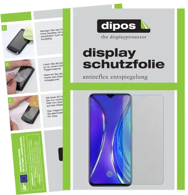Produktbild von 4x Schutzfolie für Oppo Realme X2 matt Displayschutzfolie Folie Display Schutz dipos