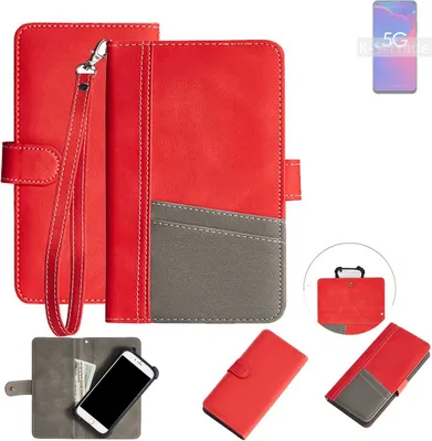 Produktbild von K-S-Trade Handy Schutzhülle für ZTE Axon 11 SE Hülle Portemonnee Brieftasche Klapphülle Kartenfächer Flip Wallet Case Etui
