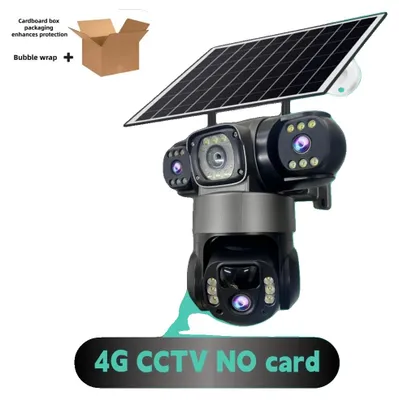 Image de Caméra d'extérieur, alimentée par énergie solaire, vidéosurveillance HD, caméra 4G sans carte