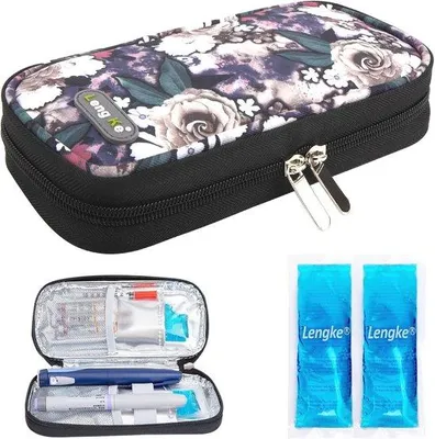 Produktbild von Famanu Insulin Kühltasche für Reisen - Tragbare Kühltasche für Insulinpen und Medikamente