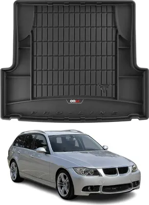 Image de OMAC Tapis de coffre caoutchouc pour BMW Série 3 E91 Break 2004-12 Noir Premium