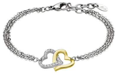 Produktbild von Lotus LS2117/2/1 Damen Armband Herzen Bicolor Gold Weiß 20 cm