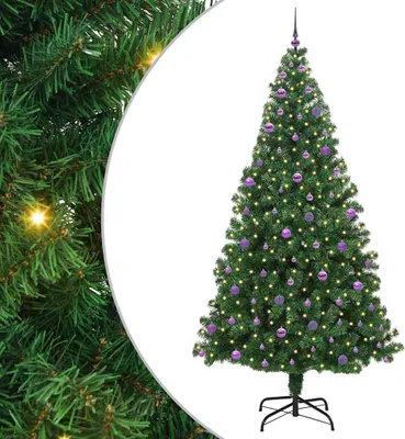 Obrázok produktu pre vidaXL Umelý vianočný stromček s 300 LED diódami so stojanom zelený 240 cm