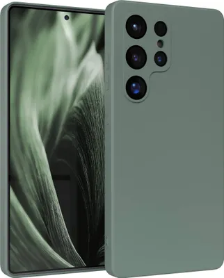 Produktbild von EAZY CASE - TPU Hülle für Samsung Galaxy S25 Ultra, TPU Case stoßfeste Handyhülle, weiches Cover mit Kameraschutz, Silikonhülle in Grün